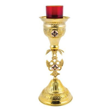 VAP-9435E ΚΑΝΤΗΛΙ ΑΚΟΙΜΗΤΟ ΑΓ.ΤΡΑΠΕΖΗΣ ΣΚΑΛΙΣΤΟ ΕΠΙΧΡΥΣΩΜΕΝΟ 35 cm
