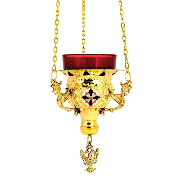 ΚΑΝΤΗΛΙ ΕΚΚΛΗΣΙΑΣ ΕΠΙΧΡΥΣΩΜΕΝΟ ΜΕ ΣΜΑΛΤΑΚΙ 13*11