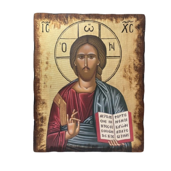 ΧΡΙΣΤΟΣ ΚΑΜΒΑΣ ΣΕ ΕΛΑΤΟ ΜΕ ΦΥΛΛΟ ΧΡΥΣΟΥ & ΠΑΛΑΙΩΣΗ 20Χ15 (ΓΚΡ)